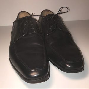 Men’s Original Black leather Santoni Dress Shoes